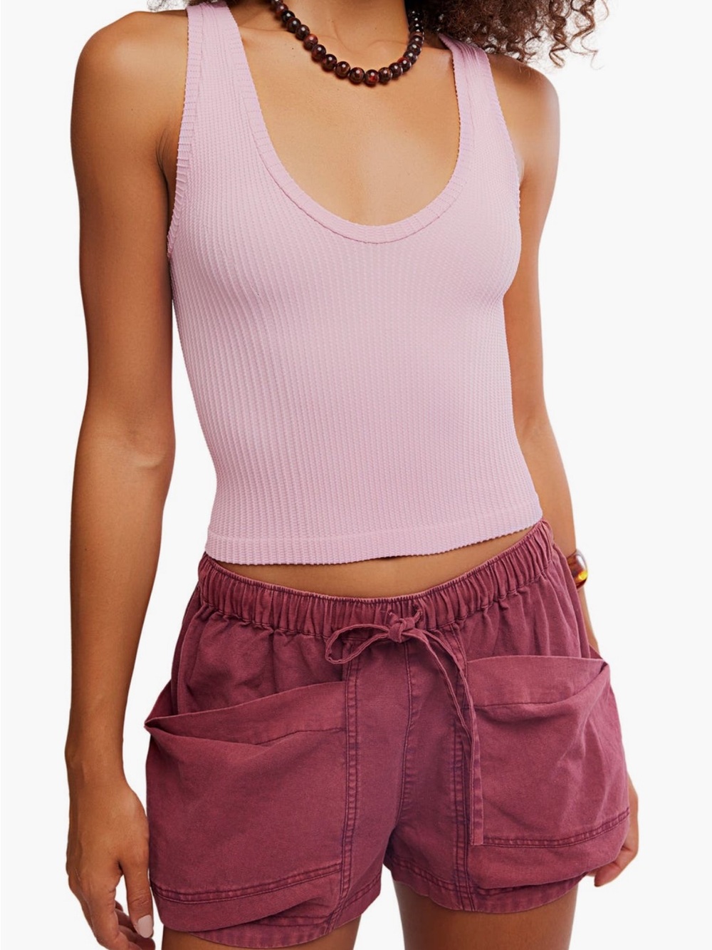 Free people clean slate   Cropped Tank - Light Pink